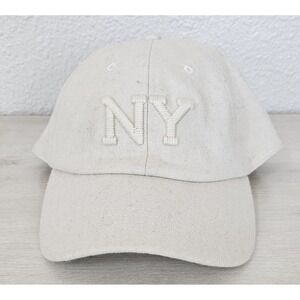 AE Tweed NY Baseball Hat White/Cream NWT Strap Back Adjustable One Size Unisex